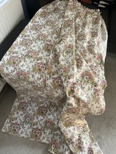 Vintage floral curtains - vintage, pair