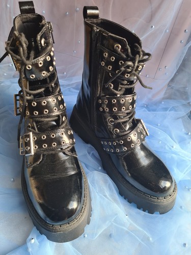 Black zara ankle boots - black,
