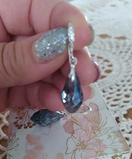 Unwanted gift briolette Swarovski Crystal Elements Earrings New 