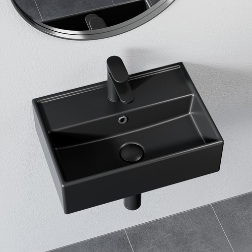 Horow black ceramic countertop - black,