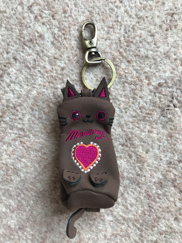 Mantaray cat keyring - mantaray, zip