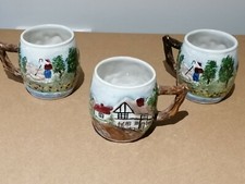 Miniature Staffordshire Fine Ceramics Mug - Shepherd & Farmhouse - Hand Painted