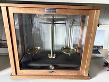 Vintage Antique Griffin & George Ltd Cased Scientific Apothecary Pharmacy Scales