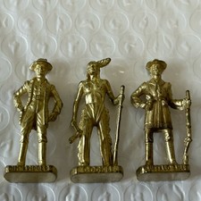 3x Vintage 1990's Ferrero Kinder Surprise Egg Metal Toys Bundle - Wild West