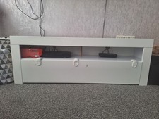 White TV Unit with One Long