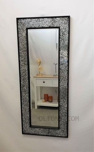 Modern crackle mosaic glass - modern,