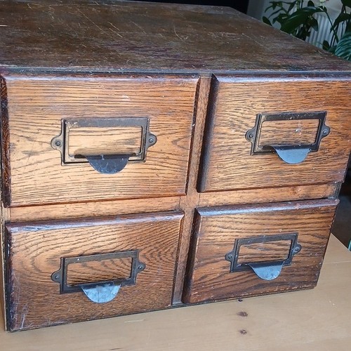 Vintage antique oak library - vintage,