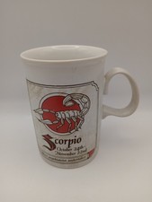 Vintage Dunoon Scorpio Fine Stoneware Mug Zodiac Astrology Near Mint Never Used