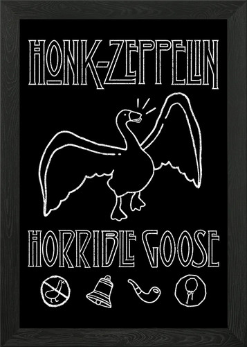Honk horrible goose - goose, framed