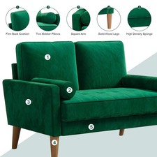 Small Modern Velvet Sofa