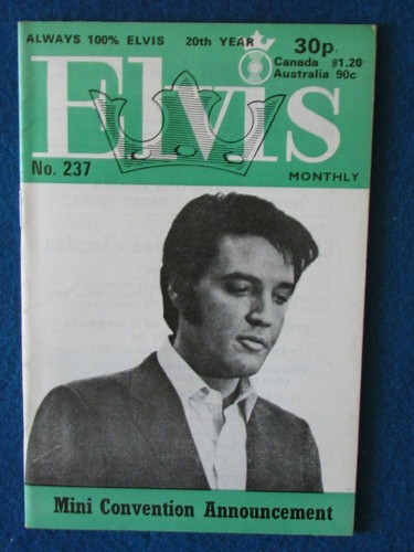 Elvis presley monthly magazine - elvis,