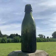 Old Fashioned Bottle J. Porter Dorchester Green Glass Bottle