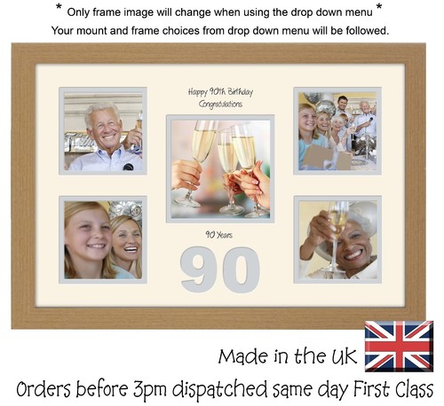 90th birthday photo frame - birthday,