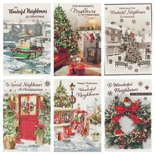 Neighbours Christmas Card ~ Christmas Greetings To Wonderful Neighbours