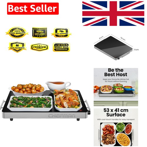 Electric warming tray with - tray,