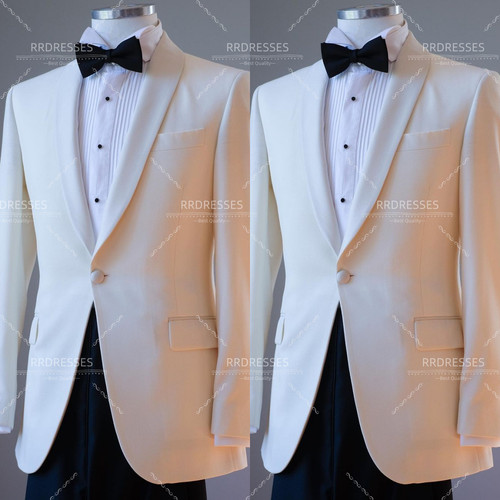 White men suits shawl - white,