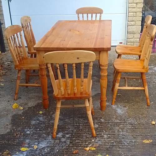 Rectangular light wood dining - light,
