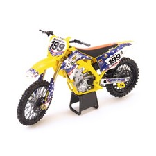 NEWRAY DIE CAST MODEL TRAVIS PASTRANA NITRO CIRCUS DIRT BIKE, SCALE 1:12