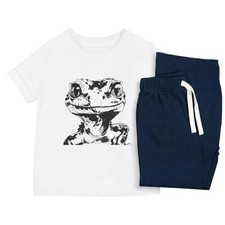 'Happy Leopard Gecko' Kids Nightwear / Pyjama Set (KP047843)