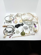 Costume Jewellery Beads Mixed Job Lot Single Earnings Scrap Book Crafting 