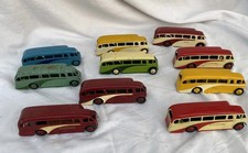 Lot Of 10 Vintage Dinky Meccano Toys Single Decker Buses 29E  For Restoration
