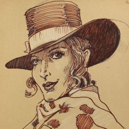 Unframed original retro hat - unframed,