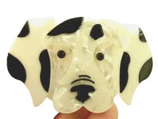 Modern Arcrylic Handmade BROOCH 3D Dalmation Dog Puppy Cute Boxed BN Broach