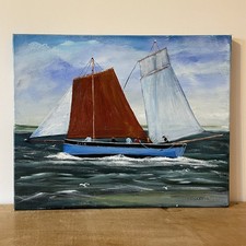 Nautical Sailing Boat At Sea