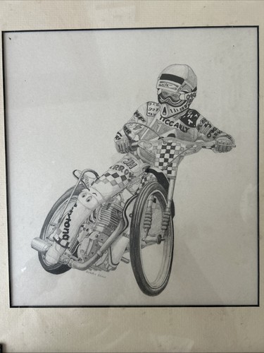 Speedway framed drawing - speedway,