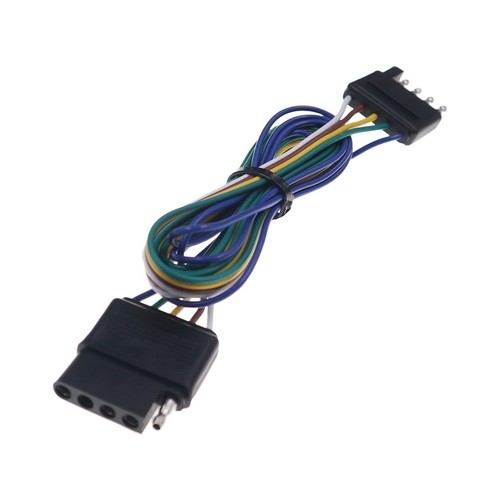 Black pin trailer connector - black, 5