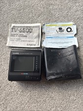 Casio TV-6500 Portable LCD Color Television with Case And Instructions