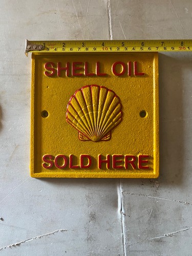 Shell oil sold - cast, iron