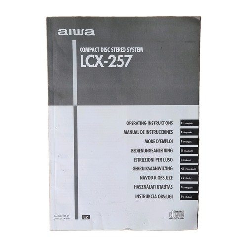 Aiwa lcx 257 stereo system - lcx-257, cd