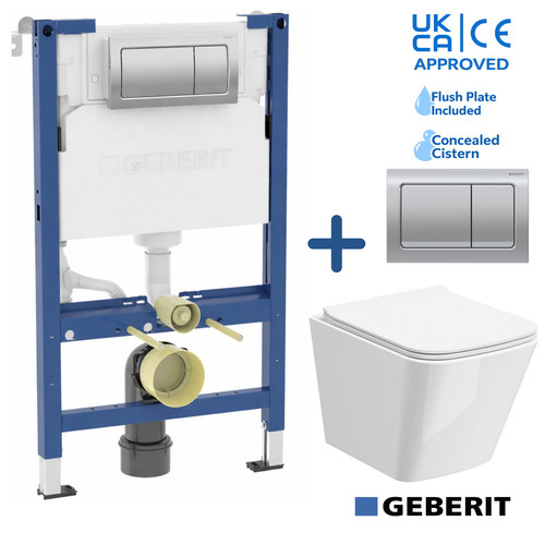 Wall hung toilet geberit 98cm - toilet,