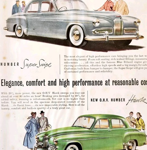 1954 humber super snipe - humber,