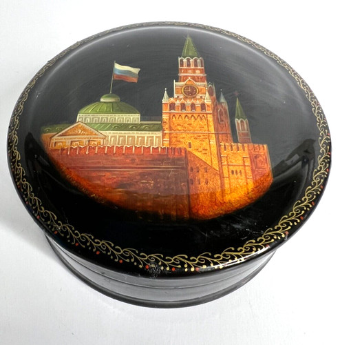 Vtg russian black lacquer - vtg,