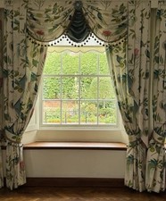 Sanderson Paradesia Curtains Swags Tails, tie backs, cushions 4 Sets Available 