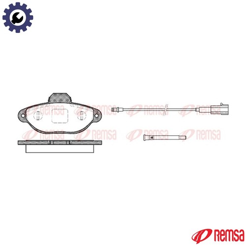 Brake pad set disc - pad,