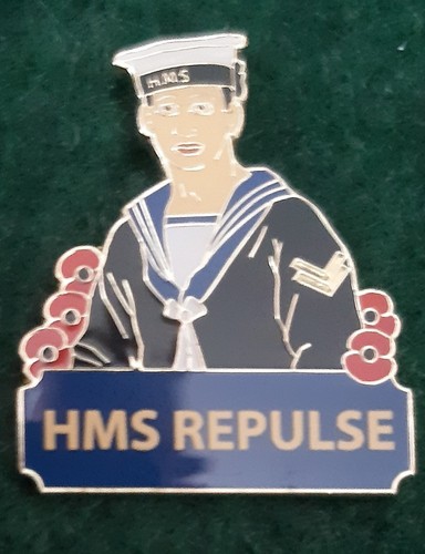 Hms repulse remembrance badge - hms,
