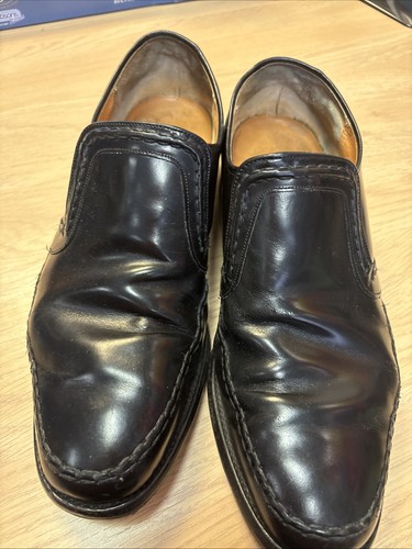 Barker black leather vintage - black,