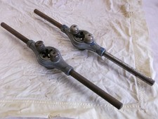 Two Electrical Conduit Pipe Threading Dies, Die Holders and Guides