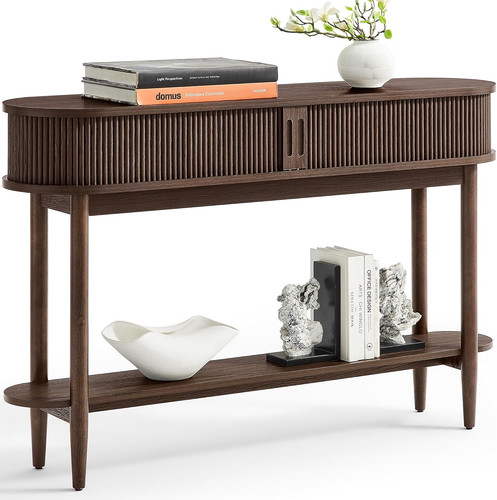 Fluted console table with - fluted,