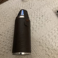 Vintage Stainless Steel flask with two cups