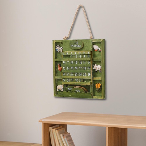 New wooden wall calendar - wooden,