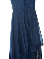 Quiz Dip Hem Waterfall Navy