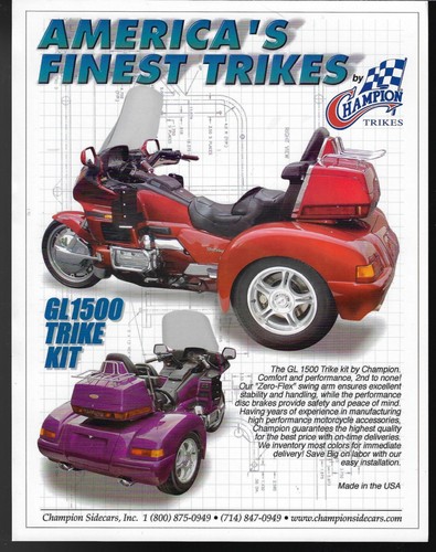 Champion honda 1500 trike - gl,