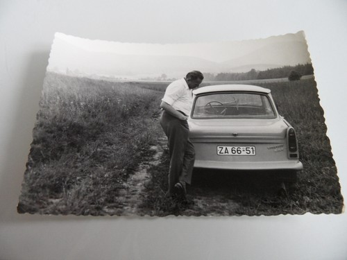 Original old gdr photo - old, trabant