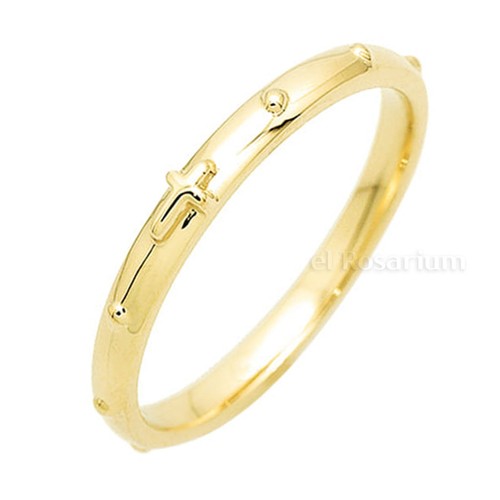Rosary ring pr45 - rosary, 14k