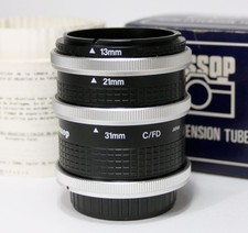 CANON FD EXTENSION TUBES New Old Stock 13 21 & 31mm BOX Instruction JESSOP NOS