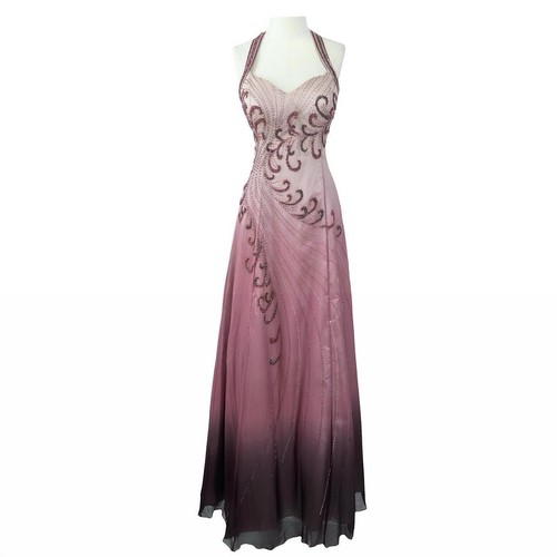 Vintage silk beaded halter - vintage,